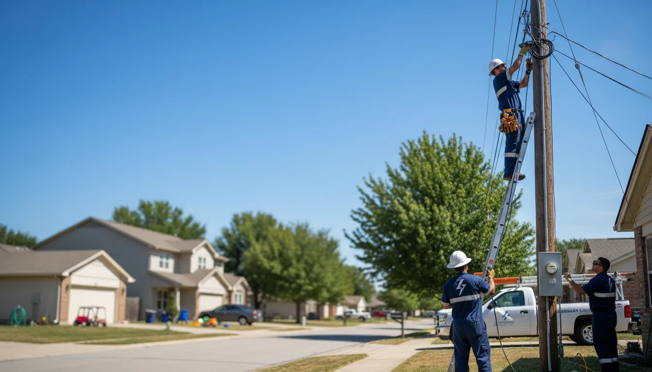Residential electrician providing installation services in Knox City, MO